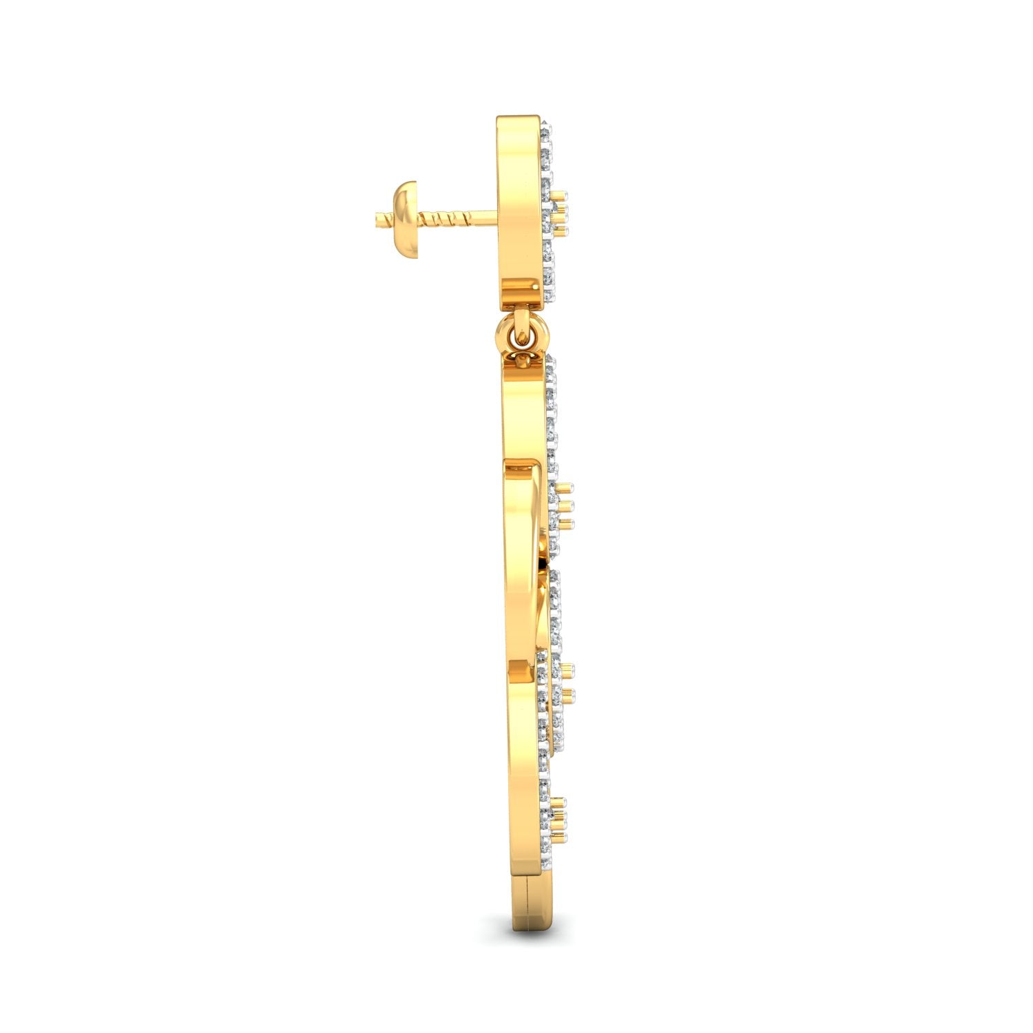 Nidal Jewels | Abstract Oval Diamond Cascade Earrings